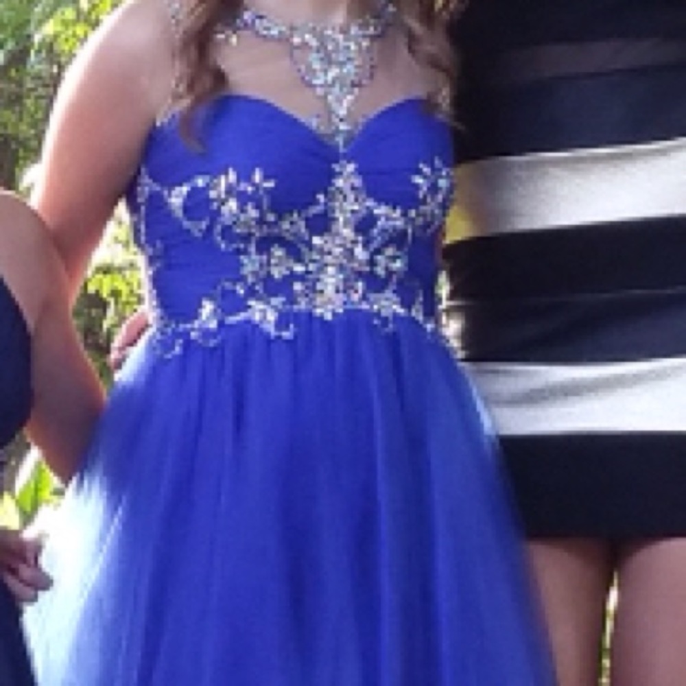 Blue formal dress perfect condition